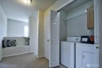 Laundry closet upstairs