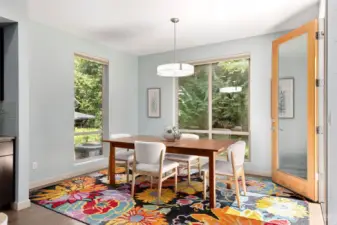 Bright dining area with easy access to the deck—ideal for indoor-outdoor living