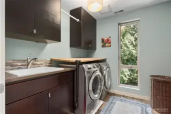 Upstairs laundry room