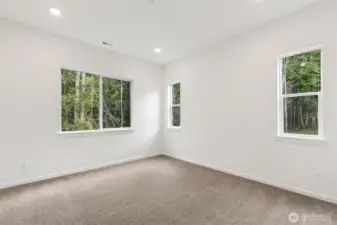 ***Actual Home ***  Primary bedroom with lots of light