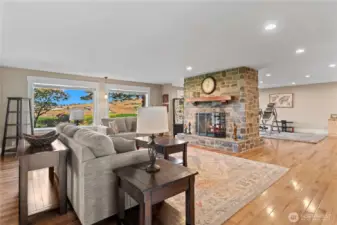Montana Stone  pass through Fireplace