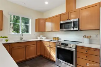 Beautiful light-filled kitchen.