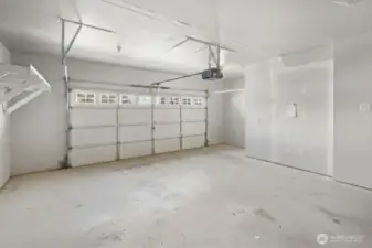 Owner's belongings are in the garage