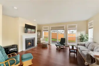 Great room with gas fireplace