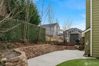 Garden Spaces ~ New Concrete Patio