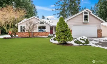 Rare Gig Harbor Rambler in the quiet Plum Tree neighborhood. This single-level home sits on a sprawling level lot, offering a rare suburban luxury just moments from Uptown Gig Harbor shopping and dining.