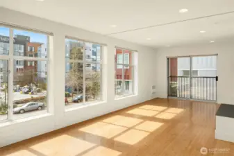 2nd level. Living/Dining space.