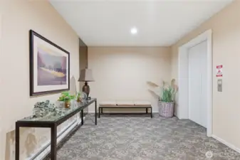 Convenient Elevator Access to All Floors in Secure Bellevue Condo