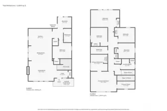 Floor plan. (Dimensions are approx.)
