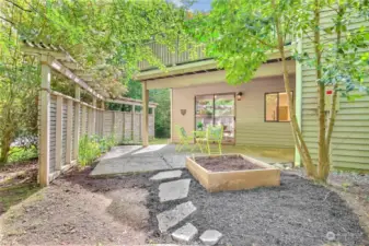 Outside, your own private oasis awaits on the expansive ground floor patio - an ideal spot for gardening, hosting barbecues, or simply basking in the peace and quiet.