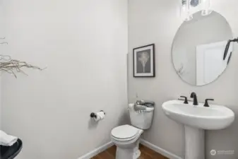 Downstairs powder room