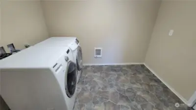 Laundry and storage area