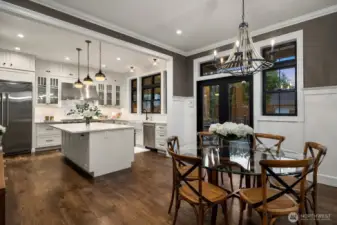 Kitchen and dining area