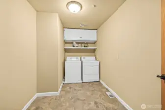 Upstairs laundry.