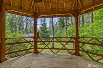 Gazebo w/territorial views of property.