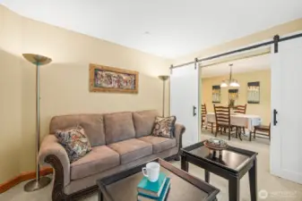 Downstairs living/sitting room.