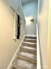 Stairway access from lower level.