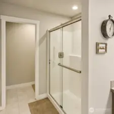 Ample shower in primary.
