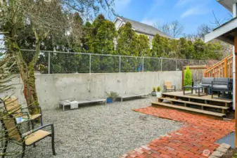 Yard (repurposed real brick)