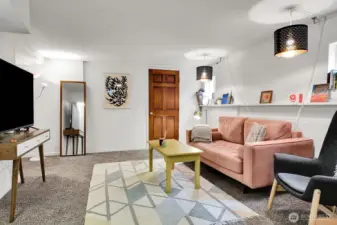 Finished lower-level living room