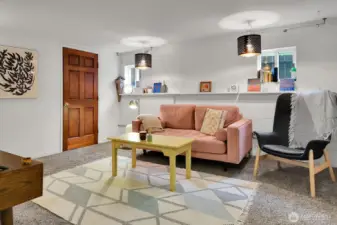 Finished lower-level living room