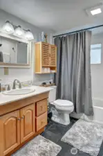 Finished lower-level bathroom