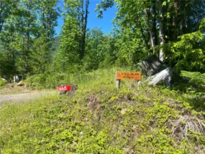 Entrance to the 138 acre parcel.