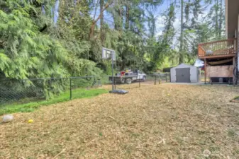 Fenced Back yard