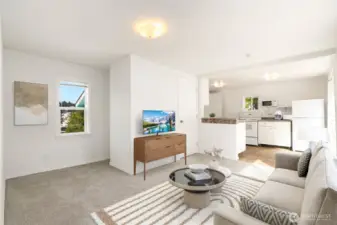 Virtual Staging - Living Room - Top Unit