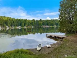 Private beach access