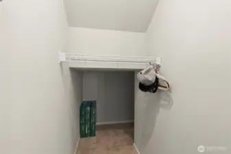 Remember that coat closet at the entry? Wow! Huge.