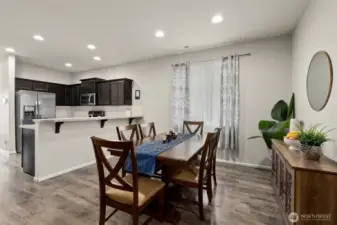 This space can accommodate larger groups for holiday meals.