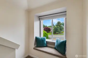 Sitting area on the stair landing
