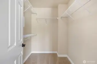 Large walk-in closet!