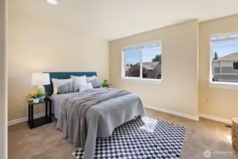 All guest bedrooms are spacious!