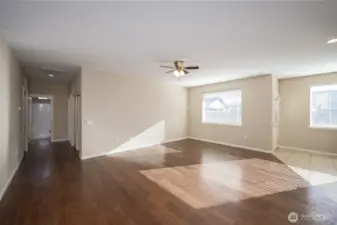 From the Kitchen with a view down the hall to Bedrooms.