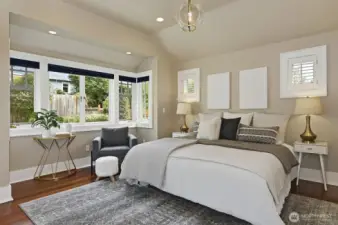 Spacious primary bedroom addition on themain floor.