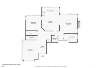 Main level floorplan.