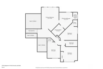 Upper level floorplan.