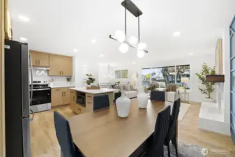 Enjoy plenty of space for entertaining in this open concept kitchen