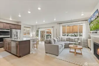 Spacious Great Room and Kitchen