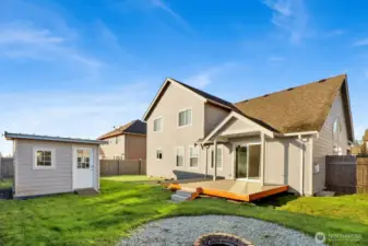 Spacious Bankcard with a Nice-Size Deck and Fire pit, perfect for Relaxing or Entreating! Handy Newer Shed for Storage or Hobbies.