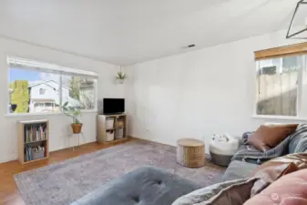 Family room with plenty of natural light