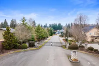 Gated entry into Country Creek Estates