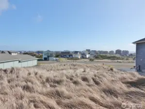 View of the lot (taken from the middle/rear of the lot, and looking East towards the street).