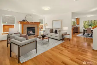 Open floorplan makes for easy entertaining