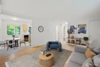 Living Room Virtually staged