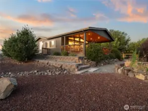 Front of home.