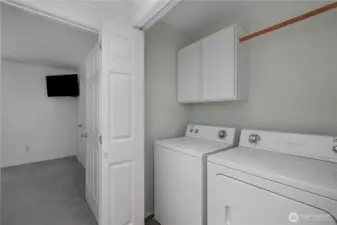 Laundry closet.