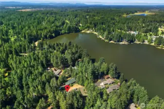 Location, across the street from the lake and a short walk to the nearest park.